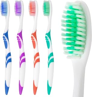 Trail maker 100 Pack Toothbrushes in Assorted Colors, 46 Soft Bristle Head - Hospitality, Hotel, Travel, Charity, Homeless Donation (100 Bulk Pack)