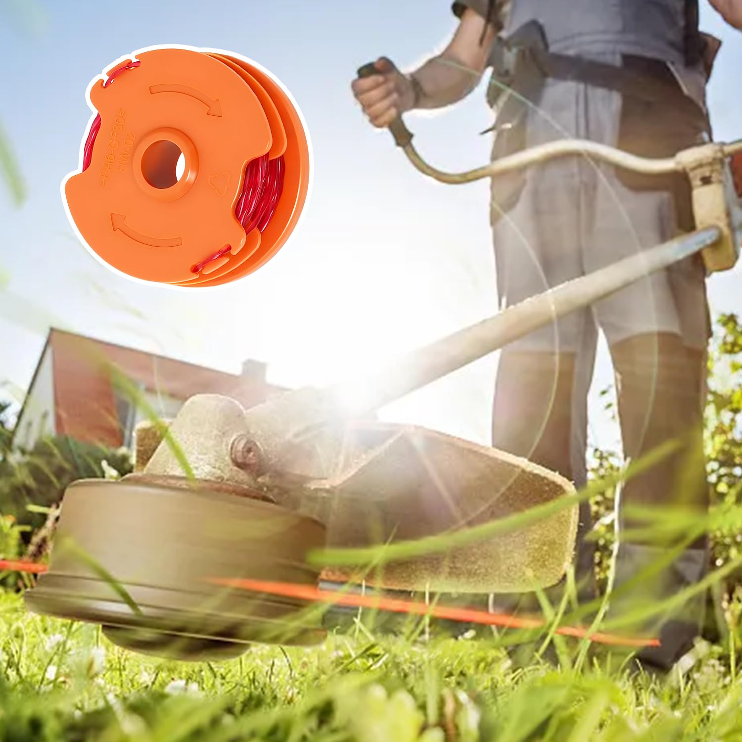 4 Bobine WX100 Per Decespugliatore Compatibili Con Worx WG119E - Foto 2