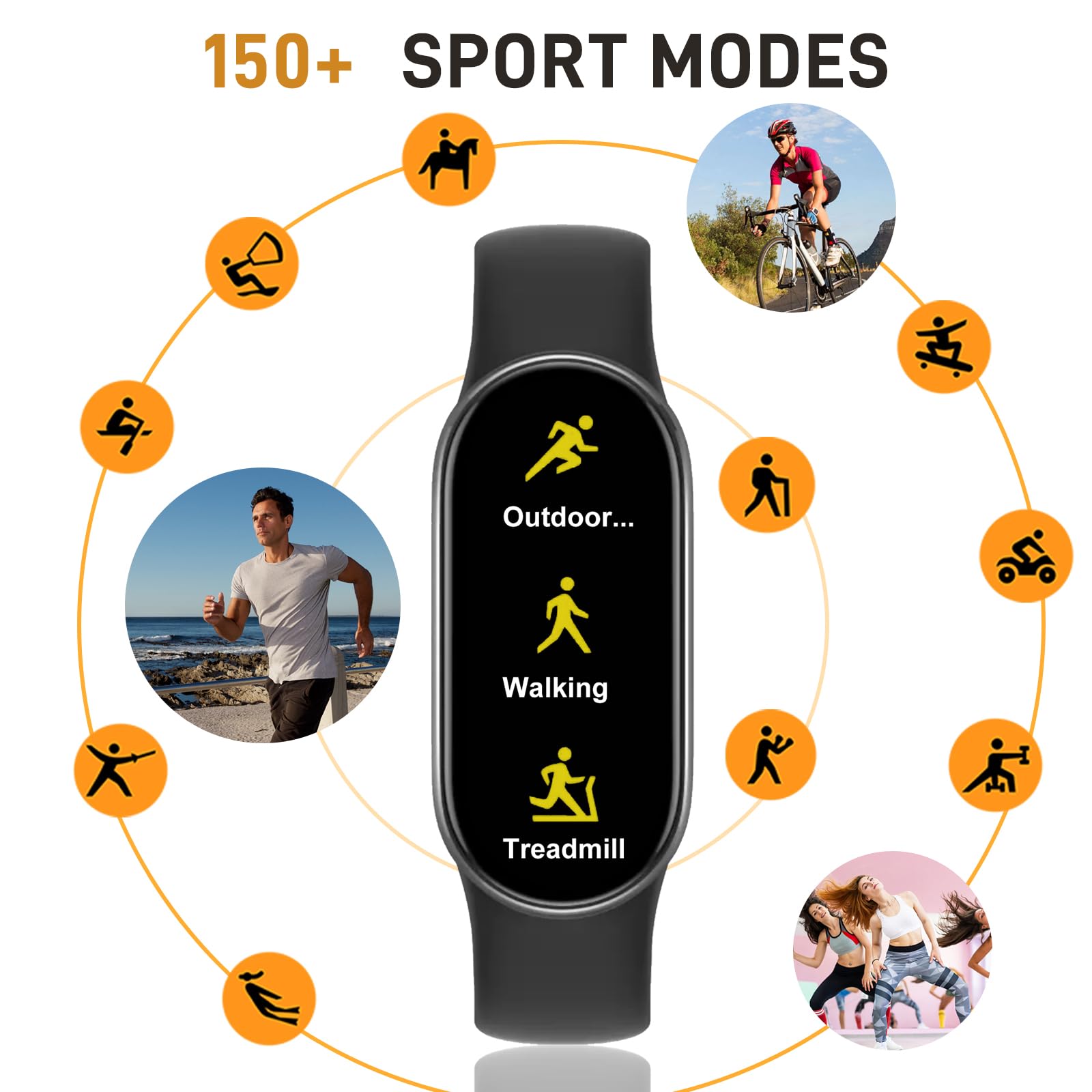 Mi Band 9, Luiminosità 1200 nit, Schermo AMOLED 1.62'', Mi Smart Band 9 con Cornice Metallica, Monitoraggio Salute, 150+ Modalità Sportive, 200+ Quadranti, Autonomia 21 giorni, Resistenza acqua 5ATM