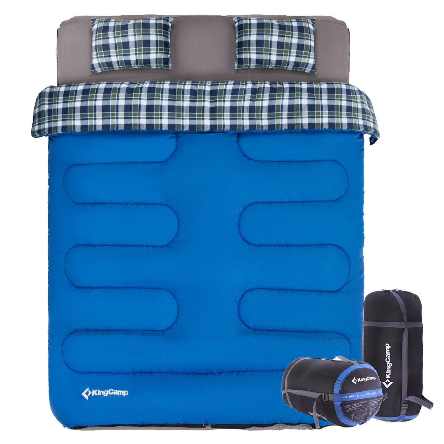 Amazoncom Kingcamp 3 In 1 Cotton Flannel Sleeping Bags Double For Camping Amazoncom Kingcamp 3 In 1 Cotton Flannel Sleeping Bags Double For Camping