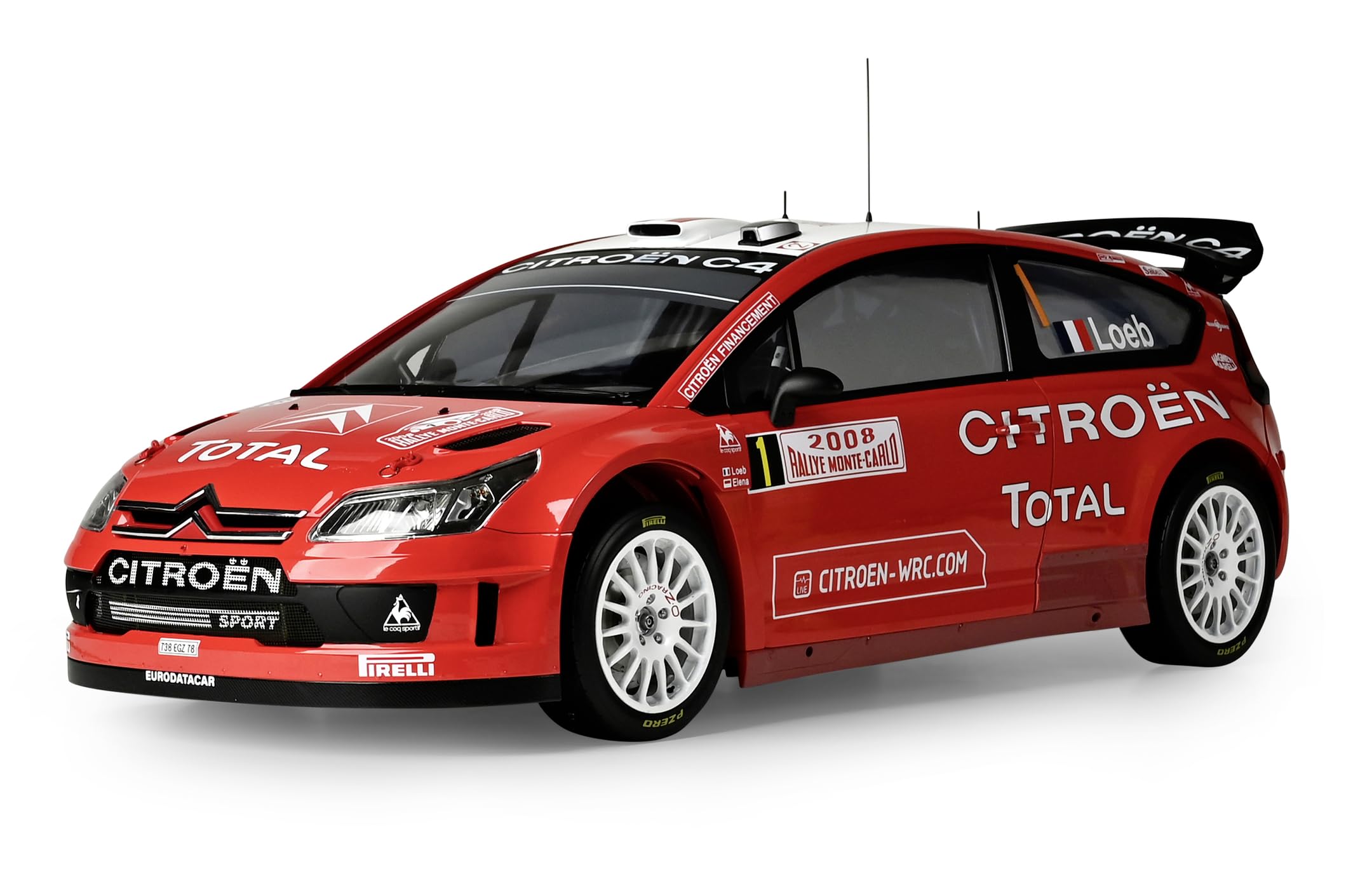 IXO Colecciones 1:8 1:8 IXO Citroen C4 WRC - modelismo, maquetas