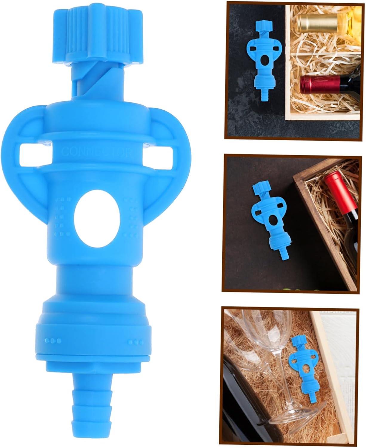 Wine Bag Connector Adapter for Wine Pouch and Beer Bags Quick Connect Fitting with Precise Flow Control and Versatile Application for Home and Family Gatherings