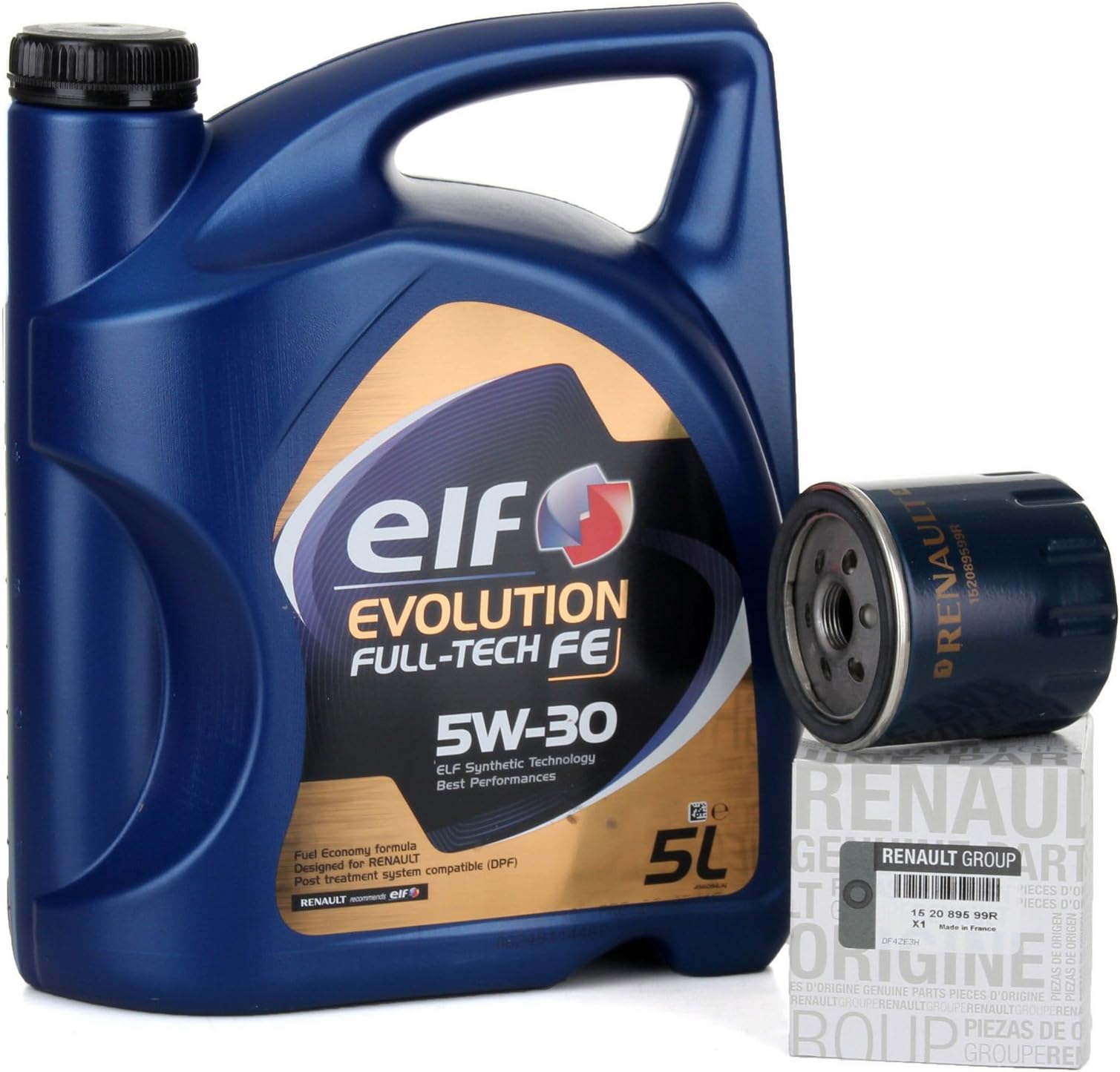 Elf Evolution 5W-30 5 Liters Service Kit + Original Filter