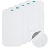 Changing Pad Liner 5 Count Waterproof Baby Diaper Changing Pad Cover 28 X 15 Larger Cotton Flannel Absorbent & Skin-Friendly Portable Changing Pad Liners (Solid Improved Thickness)