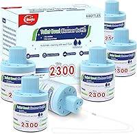 Msvvko Automatic Toilet Bowl Cleaner Bottles, Septic Safe Long-Lasting Blue Tablets, 6 Pack 2300 Flushes Each, Fresh Deodorizing Clean