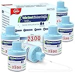 Msvvko Toilet Bowl Cleaner, Automatic Long-Lasting Blue Toilet Cleaner Bottle, Septic Safe Toilet Bowl Tablets in Bottles, Fresh Bathroom & Deodorize, 6 Pack, 2300 Flushes Each