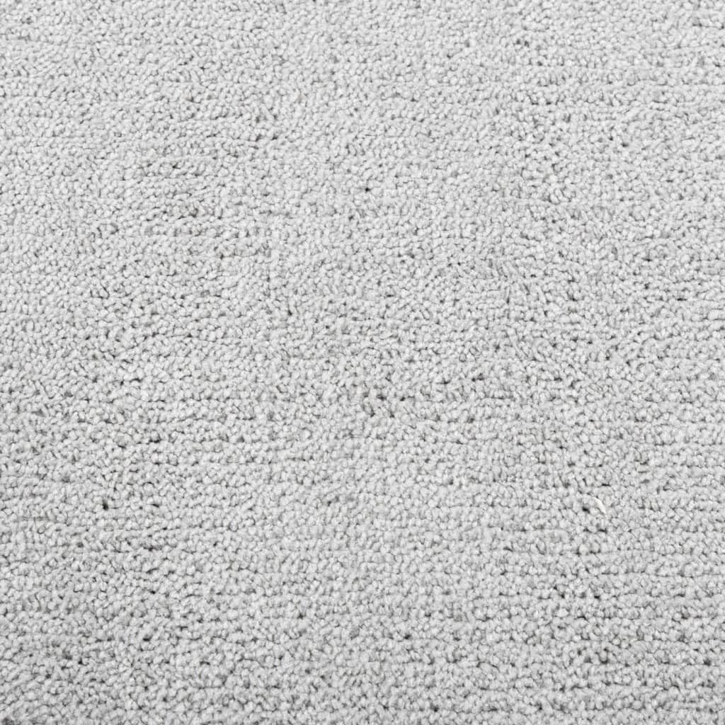 Tapis Oviedo à Poils Courts Gris 60x110 cm, Moelleux et Doux, idéal pour Salon, Chambre ou Bureau, Compatible Chauffage au Sol, décoration intérieure Moderne et cocooning