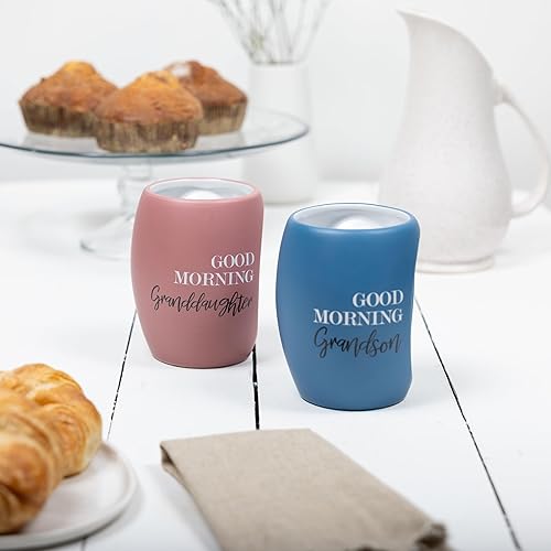 Miniatura 6 de Pavilion Gift Company - Good Morning Grandson - Taza de café azul de 16 onzas, regalo de la abuela, abuelo, abuelos, regalo de larga distancia