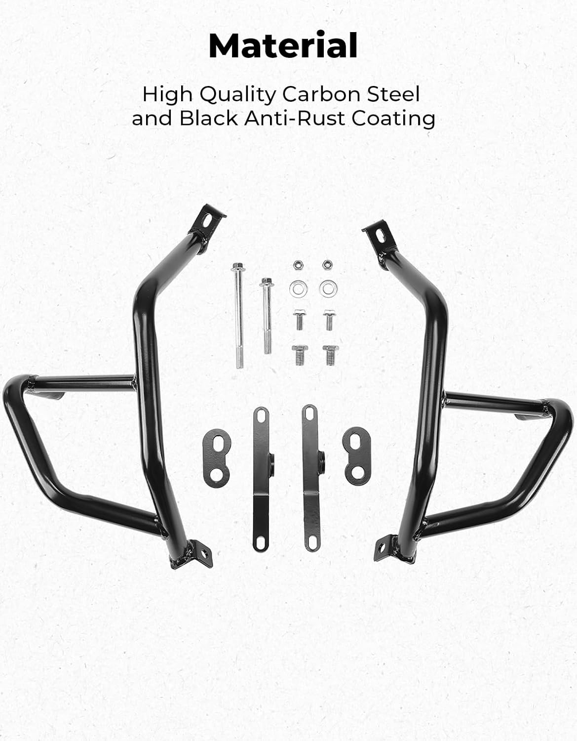 KEMIMOTO Motorcycle Ninja 400 250 Crash Cage Highway Stunt Cage Crash Bar Engine Guard Side Frame Falling Protector Bumper Ninja 400 250 2018-2024 Accessories