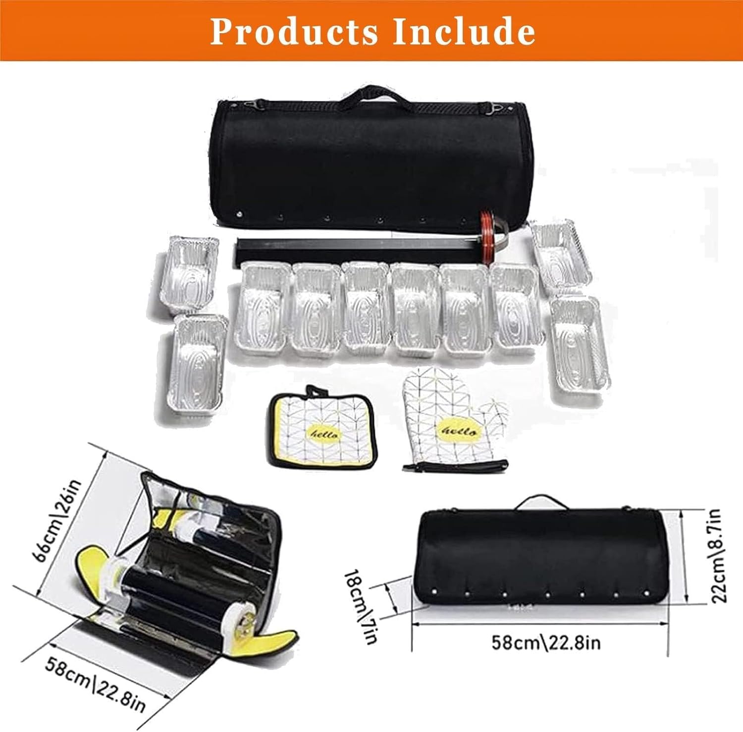Portable Solar Stove - 4.5L Oven For Outdoor Cooking | Efficient Panels | Cook Meals In 20-30 Minutes Preheating | For Camping, Travel & Beach
