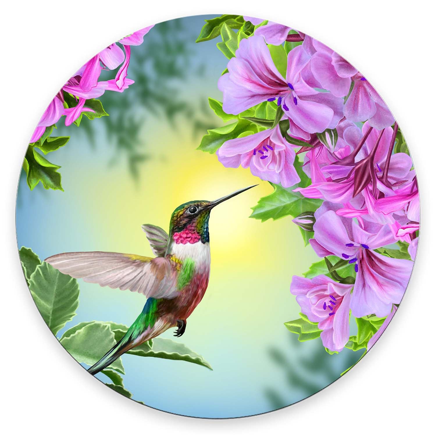 Mouse Pad, Premium-Textured Small Round Mousepad 7.9 x 7.9 x 0.12 Inch, Anti-Slip Rubber Mouse Mat, Pretty Cute Mouse Pad for Office Home Gaming