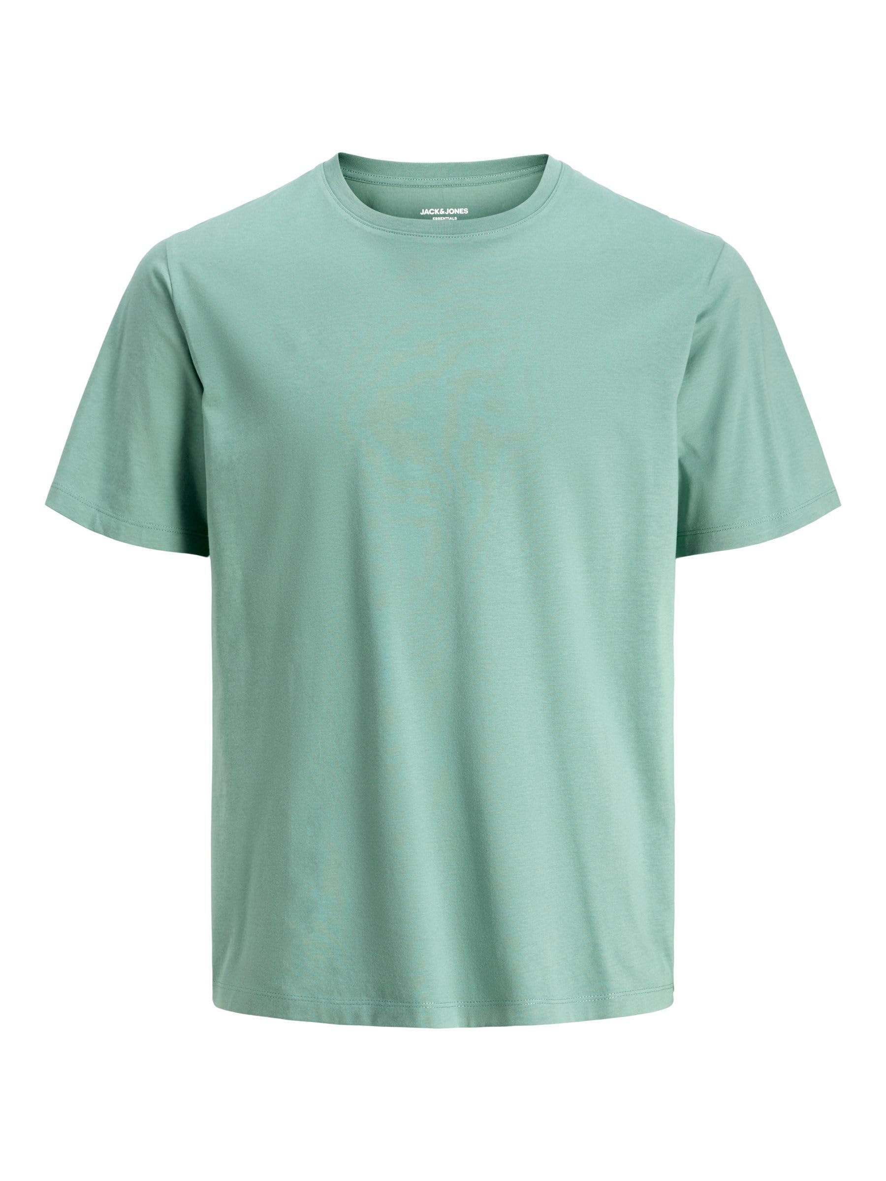 JACK & JONES Men's Jjeorganic Basic Tee SS O-Neck Noos T-Shirt, Mineral Blue, S