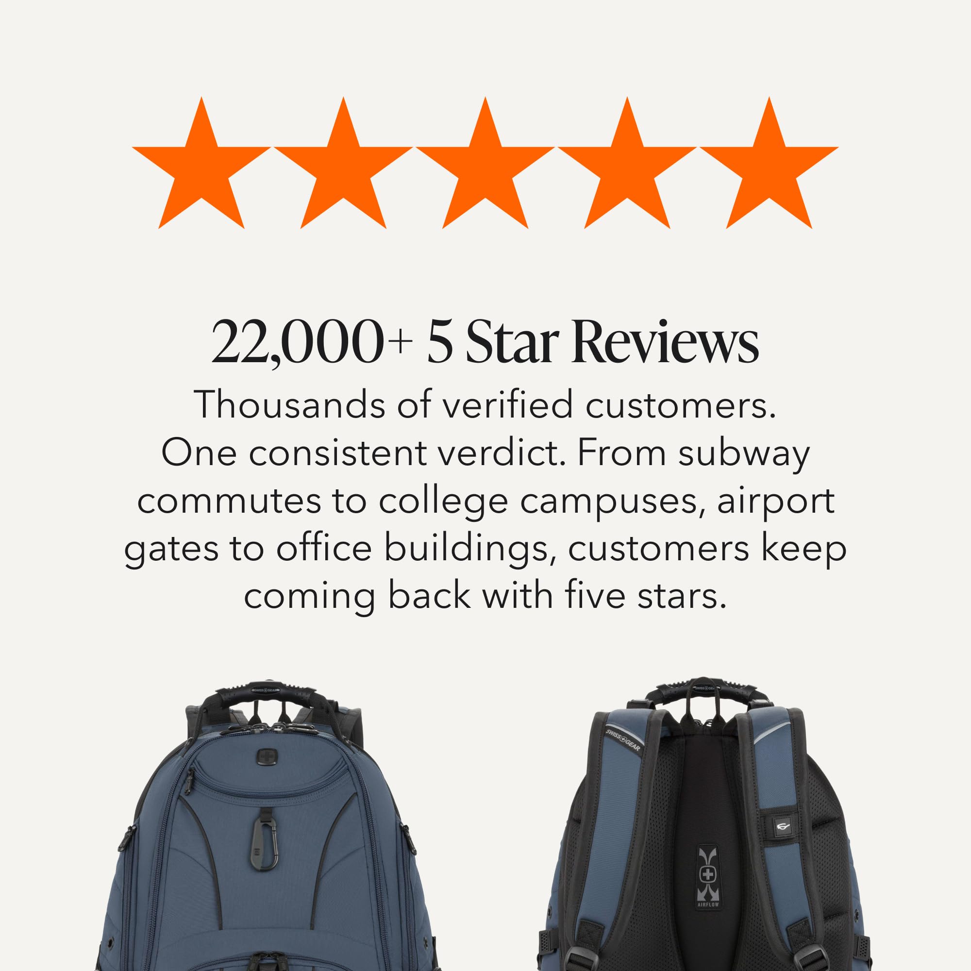 SWISSGEAR 1900 ScanSmart Laptop Backpack, Fits Most 17-Inch Laptops, TSA-Friendly Lay-Flat Design, RFID Protection, and Tablet Pocket, Black, 31L, 18.5-Inch view 8