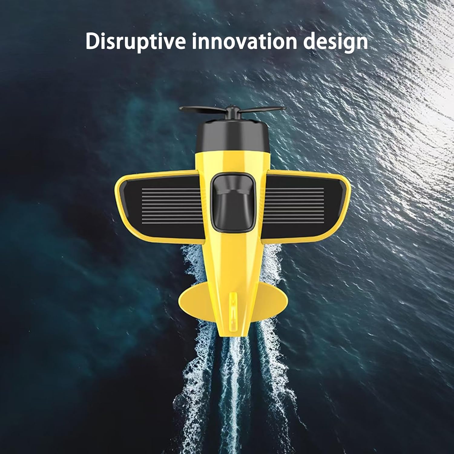 Upgrades Solar Power Rotating Plane Car Dashboard Decors 360 Auto ABS Interior Ornament for Modern Vehicles Rotating Plane Decors Interior Decoration