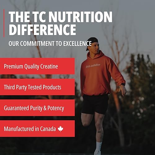 Miniatura 4 de TC Nutrition Monohidrato de creatina en polvo de 0.18 onzas, creatina en polvo para mayor fuerza, crecimiento muscular, mayor resistencia y