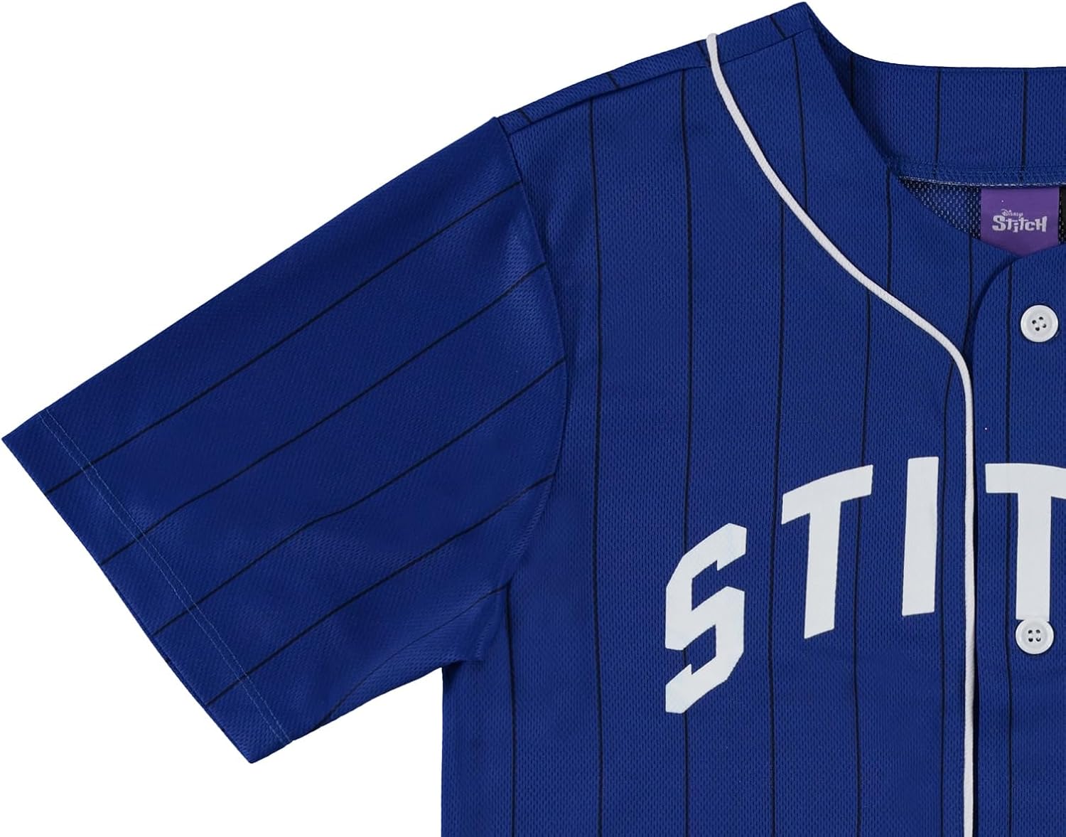 Disney Boys Lilo and Stitch Baseball Jersey - Boys Classic Lilo and Stitch Mesh Button Down Baseball Jersey Lilo and Stitch - Image 3