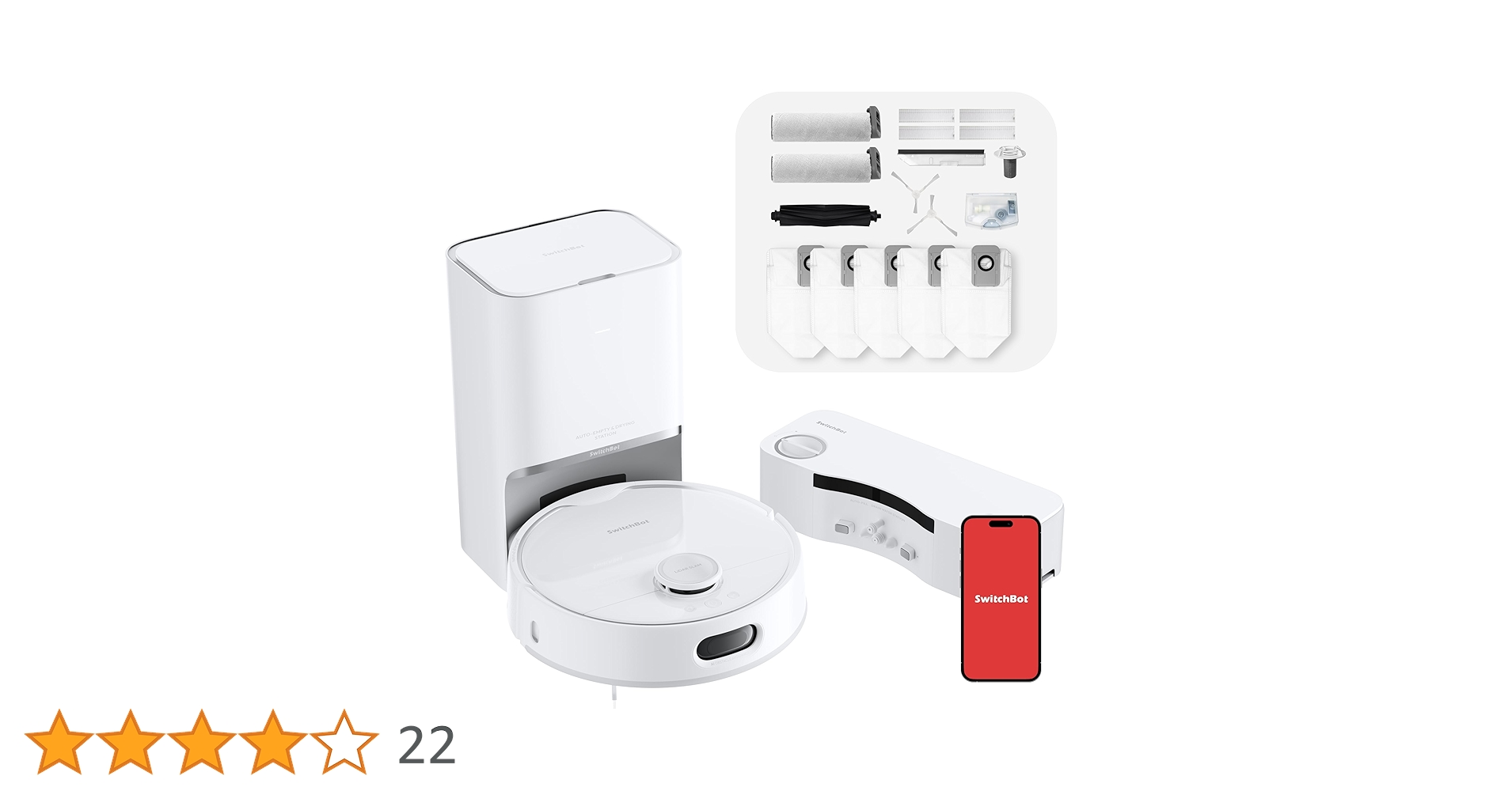 SwitchBot　S10 (掃除ロボット) SwitchBot お掃除ロボットS10 | 革新的な「水道直結