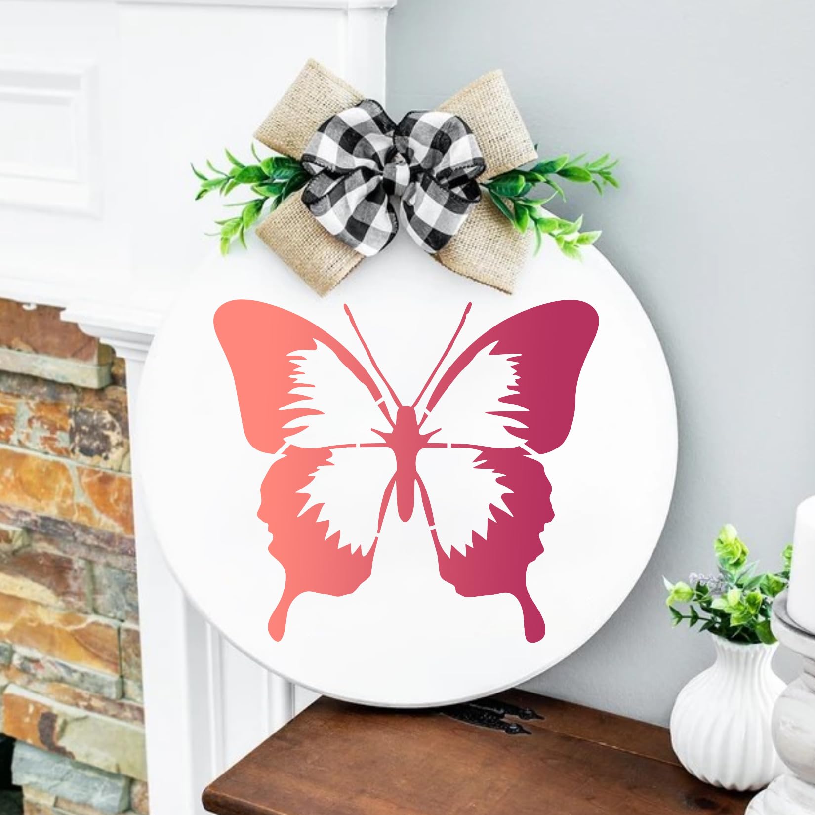 Hummingbird Butterfly Dragonfly Stencils Template Reusable Plastic Stencils for Painting on Wood Craft Canvas Walls Decorations DIY Projects Nature Spring Template in Small & Large Sizes (Nature)