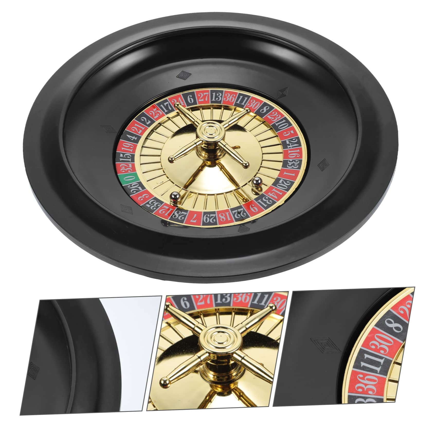 Poker Wheel Kit de jeu Roulette rotative pour fêtes Jeu de table Divertissement pour fêtes d'anniversaire et soirées de jeux