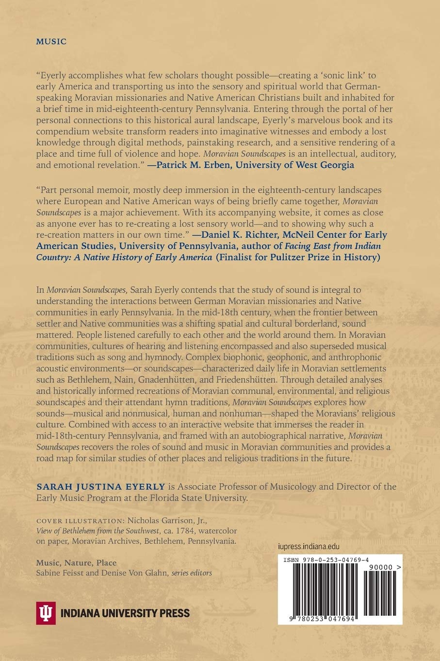 Moravian Soundscapes: A Sonic History of the Moravian Missions in Early Pennsylvania (Music, Nature, Place)