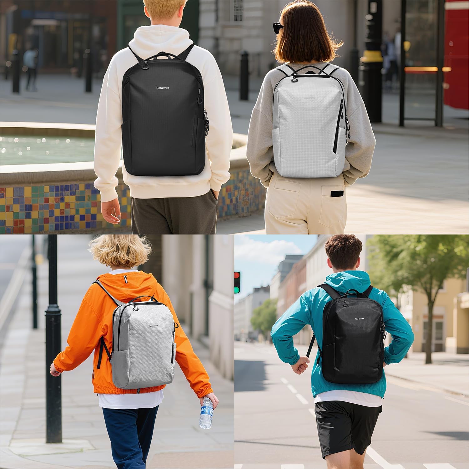 Laptop Backpack Minimalist Backpack,Abrasion & Water Resistant Daypack,Triple Padded Back,25L Lightweight Capacity Bag for Work Leisure Daily Use