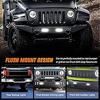 Vista 7 de Nilight Flush Mount LED Light Pods 2PCS 6 Inch 39W Upgraded Spot Flood Combo Beam Driving Work Lighting Backup Reverse Grill Mount Lights for 2Pcs