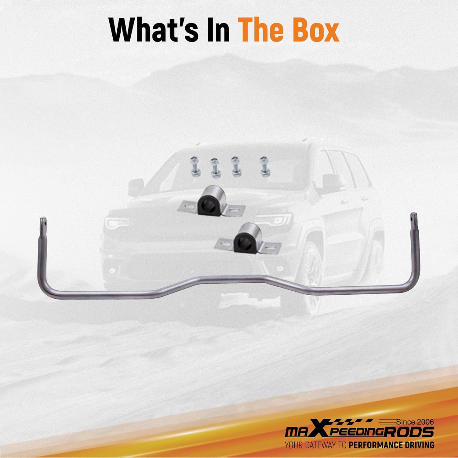 maXpeedingrods OD-1in Rear Stablizer Sway Bar Kit for Jeep Grand Cherokee WJ 1999 2000 2001 2002 2003 2004