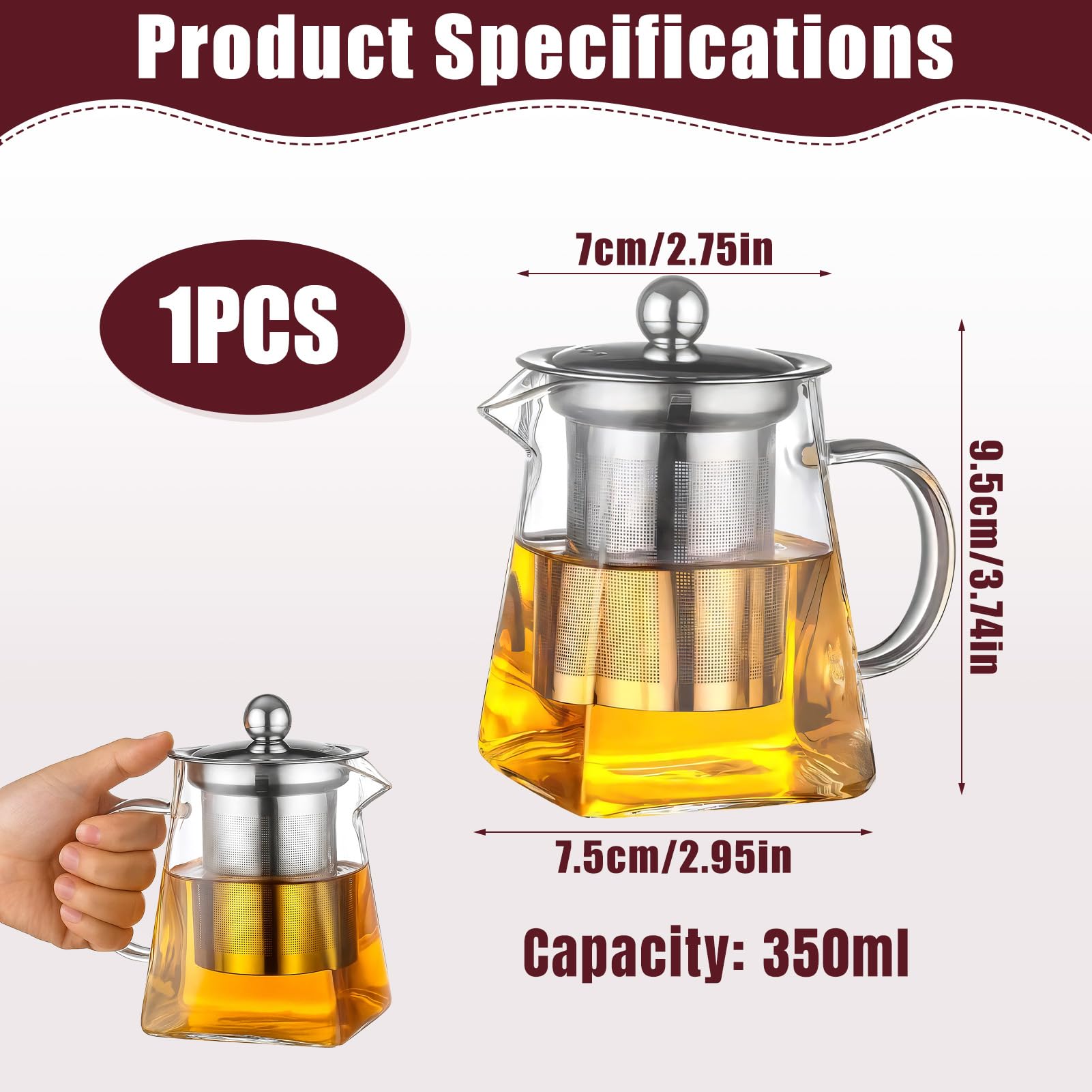 Théière En Verre Résistant À Chaleur À Infuseur... Du 3,97 € | DHgate