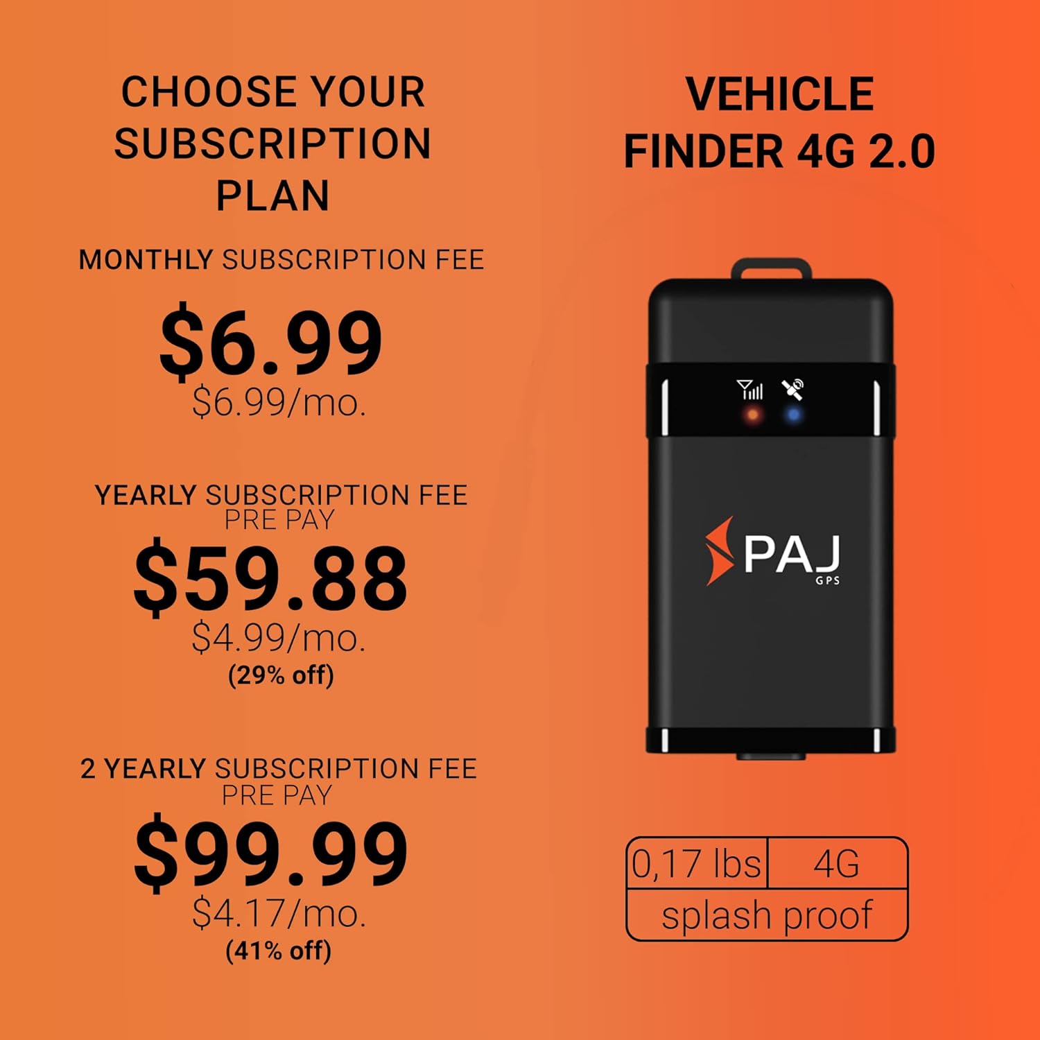 paj gps vehicle finder 4g 2 0 %e2%80%93 gps tracker for vehicles motorcycles trucks more direct connection to vehicle battery 9 75v car gps