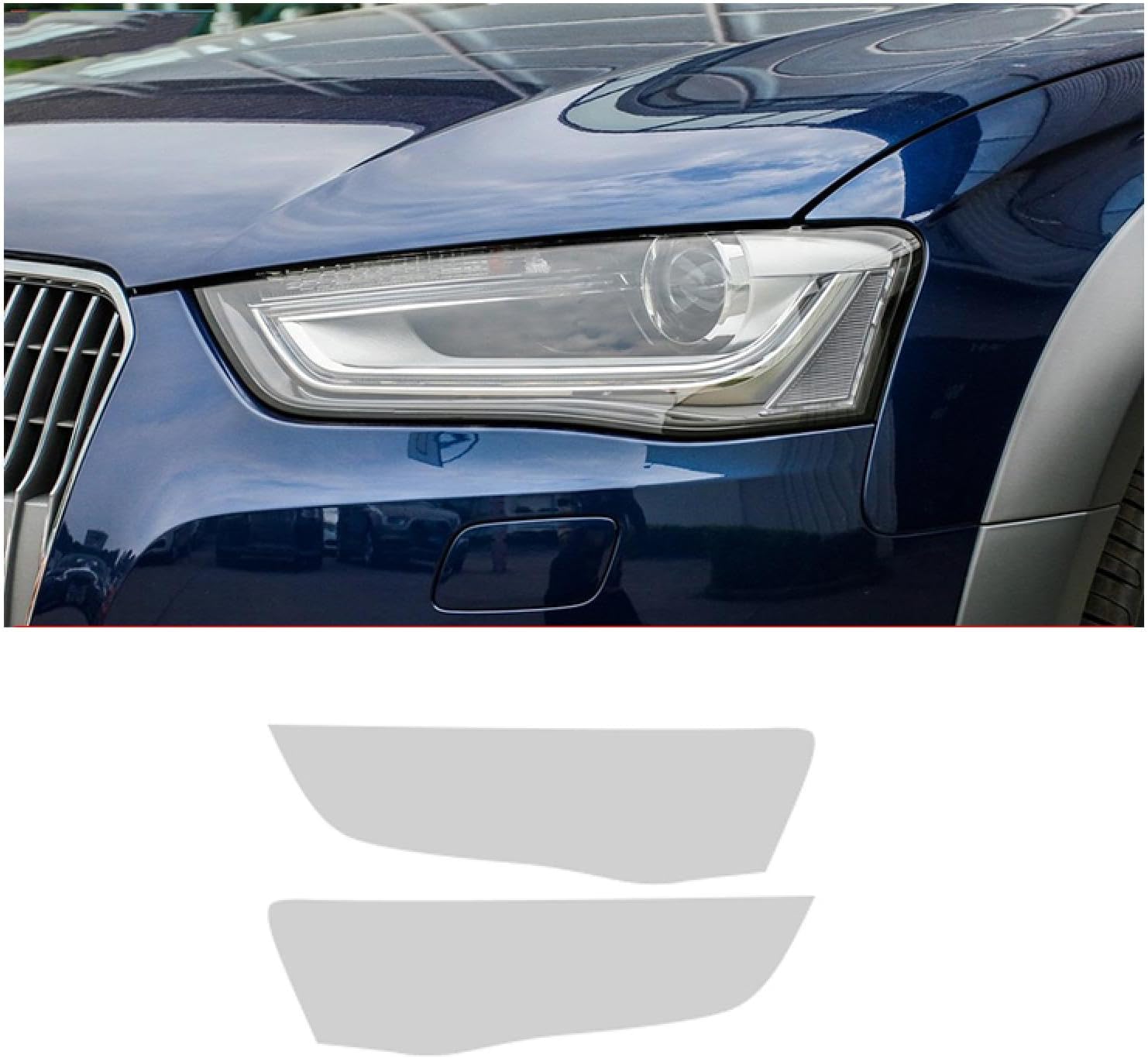 Car Headlight Protective Film for A&UDI A4 2013-2015 Car Headlight Film Front Light Transparent Blackened Exterior Protective Sticker
