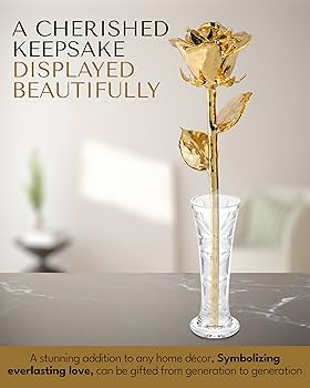 Amazon.com: Forever Rose 24K Gold Dipped Real Rose