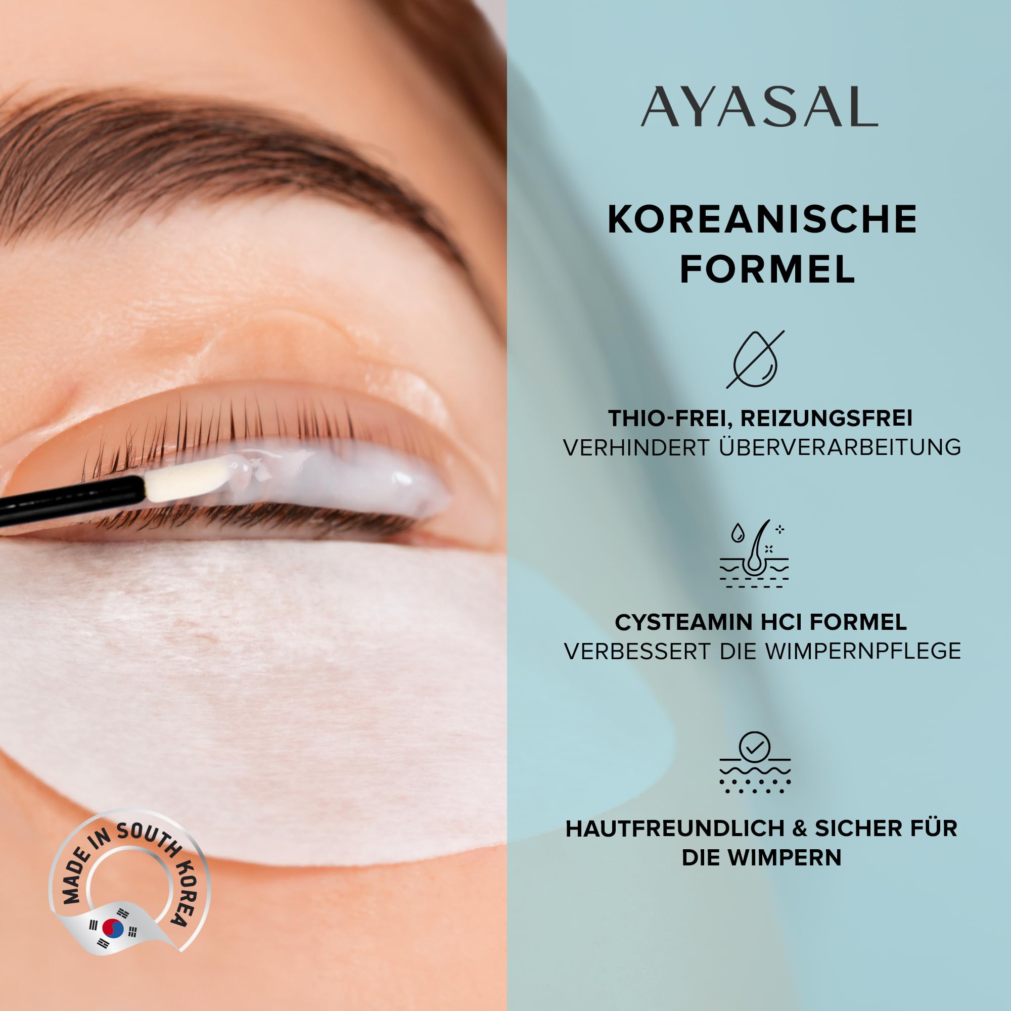 AYASAL Wimpernlifting Set: Koreanische Formel für Wimpern Lifting, Lash Lifting Set – Schonendes, Thio-freies Wimpernlifting Set mit detaillierter Anleitung für den Heimgebrauch - 4