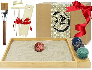 Artcome Jpanese Zen Garden Kit for Desk - Premium Mini Sand Garden with ...