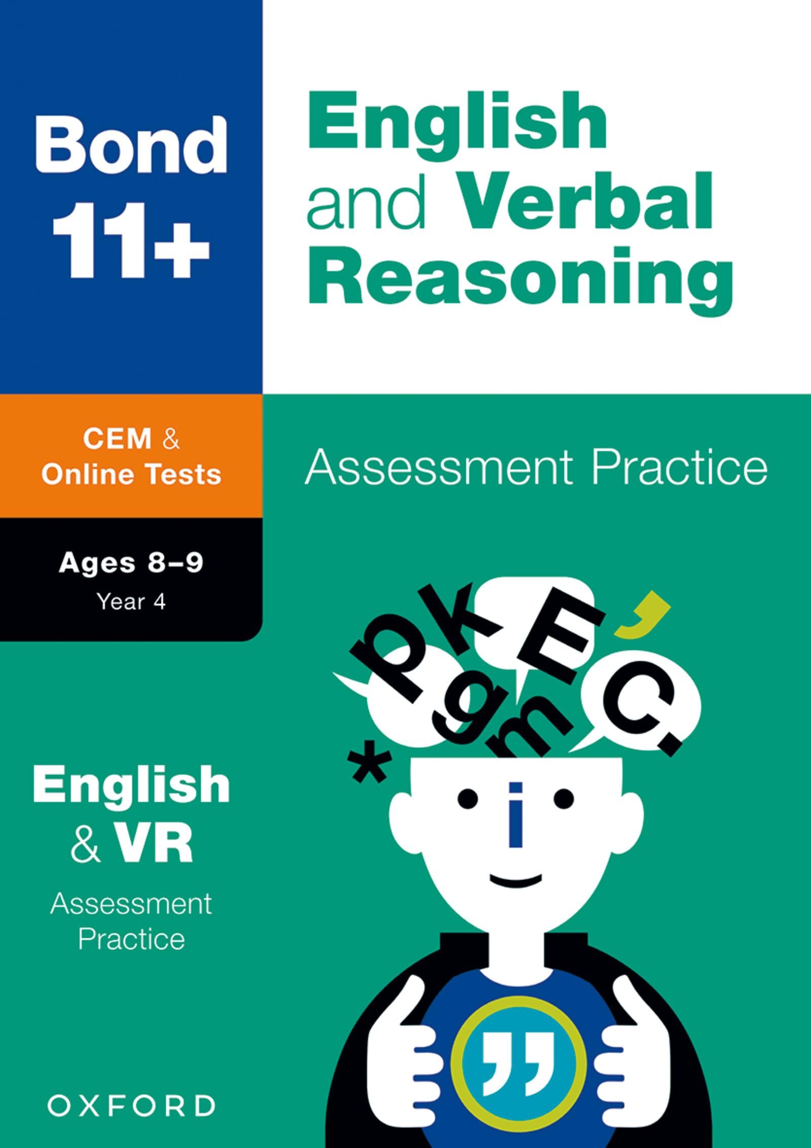 Bond 11+ CEM English & Verbal Reasoning Assessment Papers 8-9 Years (now Cambridge Select Insight)