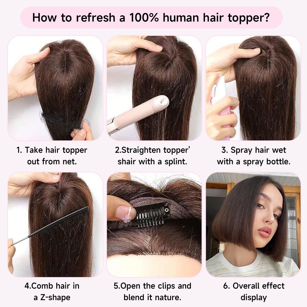 Amazon.com : forfeels Hair Toppers For Women Clip in Bangs  display picture 3