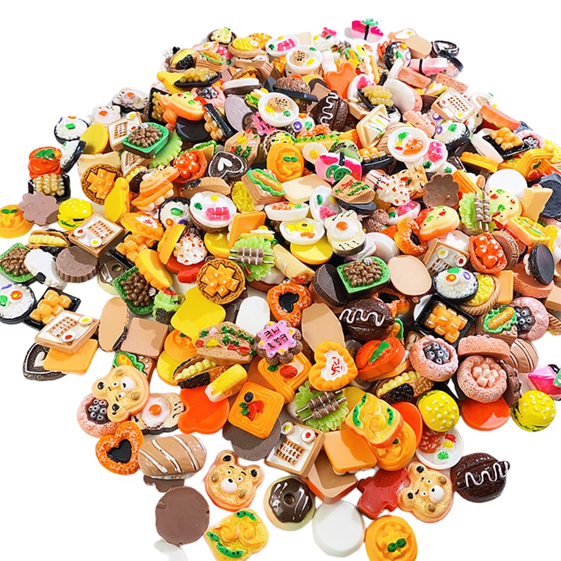 200 Miniature Pane In Resina – Colorate, Per Casa Delle Bambole, Giardino Fatato E Decorazioni In Miniatura (1-1,2 Cm)