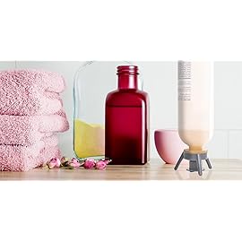 Flip-It! 1-Pack Bottle Emptying Kit - No more wasted product - Fits most plastic bottles - Get out every drop of Shampoos, Lotions, & More - 1 Base Cap, 3 Adapters - Pastel Color Edition