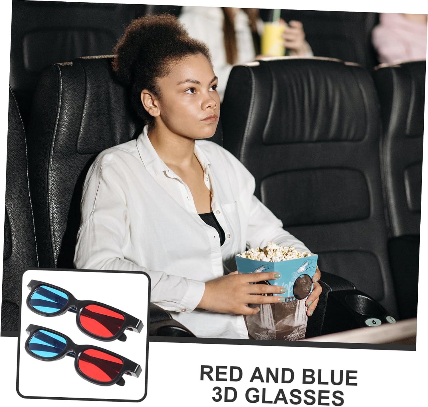 HOMSFOU 4pcs Glasses for Movies and Plastic Eyewear for Tv Projectors Computers Comfortable Lightweight Viewing Experience Distortion