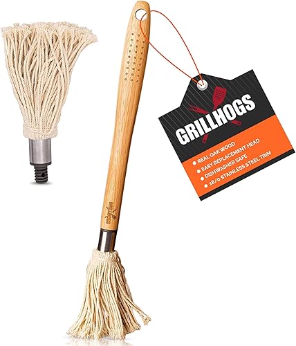GRILLHOGS Te sientes descarado Reúne tu carne a la perfección con nuestra fregona para hilvanar de 18 pulgadas Lo suficientemente grande como para