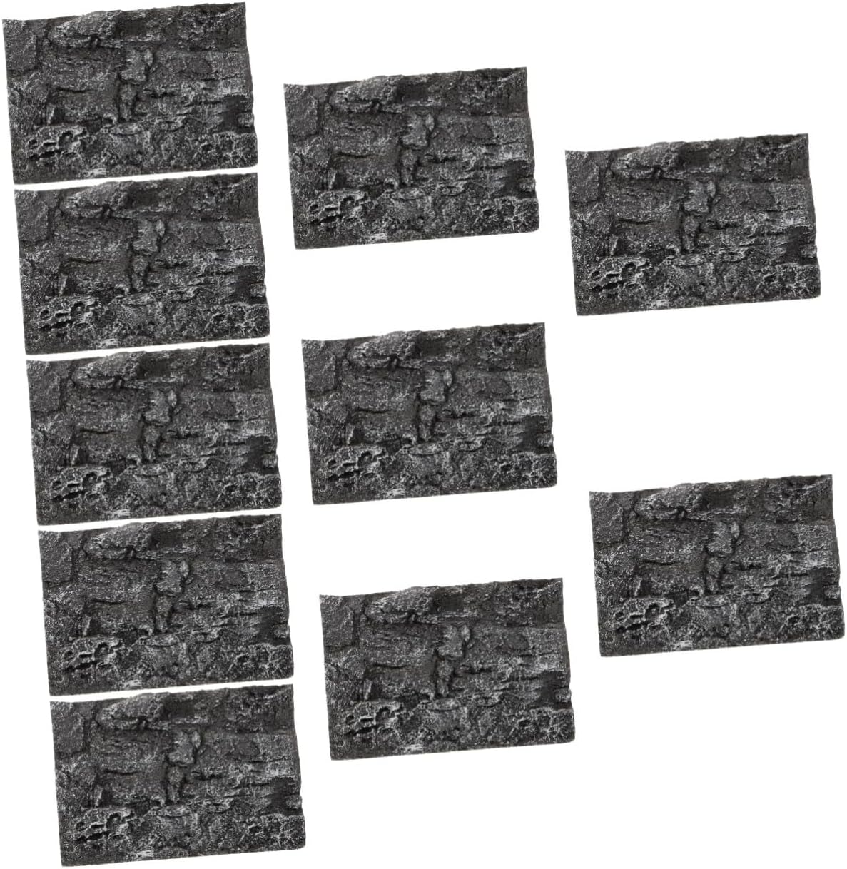 10pcs Aquarium Background for Reptile Habitat Decoration Realistic Textured Terrarium Background Board Lightweight Design for Snakes Lizards Tortoises for Tank Decor
