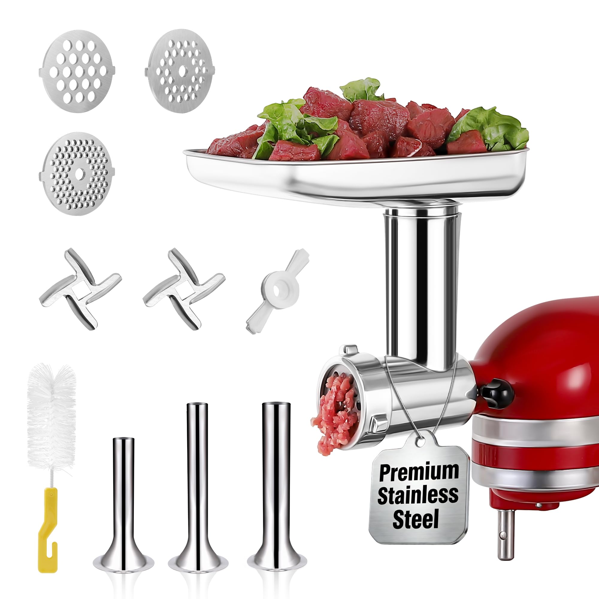 RAFBAR 316 Stainless Steel Meat Grinder Attachment