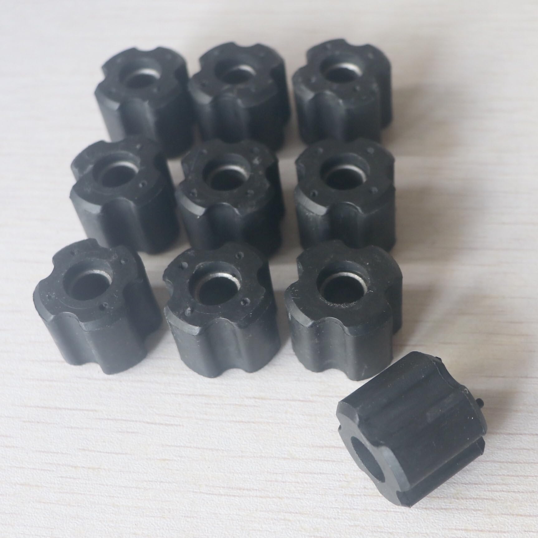 Paquet de 10 bagues de roulement d'huile d'arbre compatibles avec les débroussailleuses diamètre extérieur 23,5 mm 24,5 mm 25,5 mm diamètre intérieur 8 mm Compatible avec tubes de 26 mm 28 mm(25.5MM)
