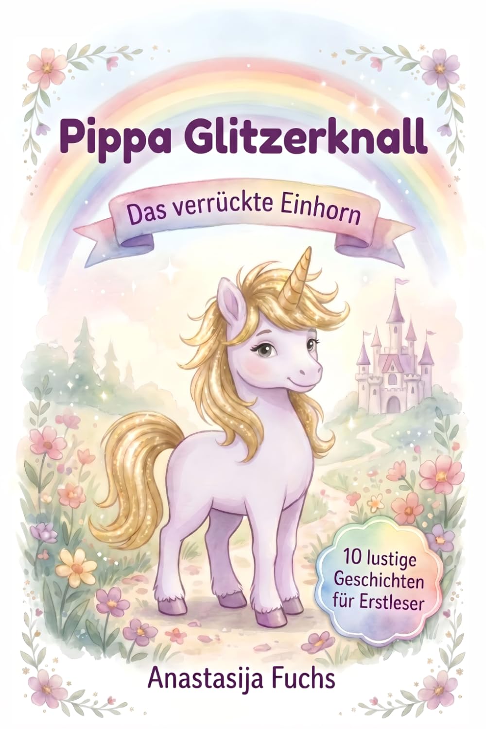 Pippa Glitzerknall – Das verrückte Einhorn: 10 lustige Geschichten für Erstleser ab 6 Jahren | Mit farbiger Silbentrennung und Wörter-Suchrätseln | Ideal für Kinder in der 1. und 2. Klasse