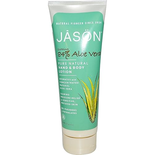 Jason Cuidado del cuerpo Loción para manos y cuerpo, Aloe Vera 8 oz (paquete de 5)