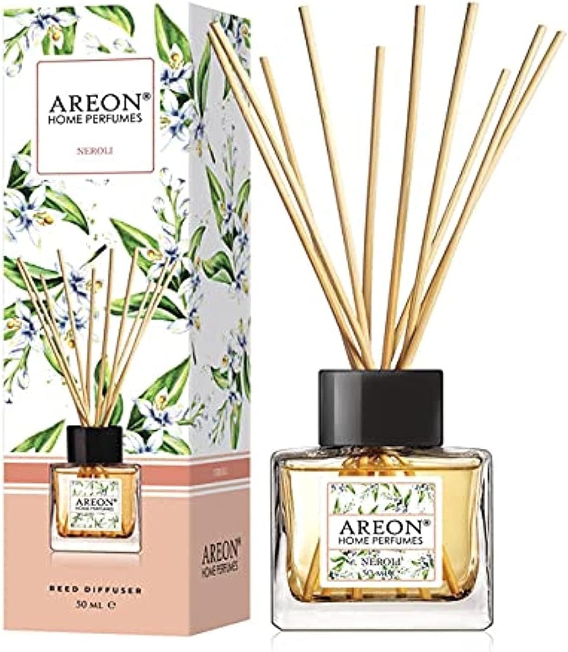 Areon Home Perfume Reed Diffuser 50 Ml 10 Rattan Reeds Neroli Buy