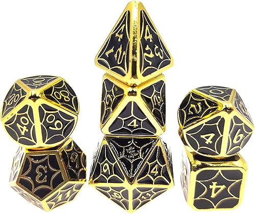 Miniatura 5 de Seven Seas Pirates Juego de dados de escamas de dragón con bolsa arcoíris metálico metal 16  0787in