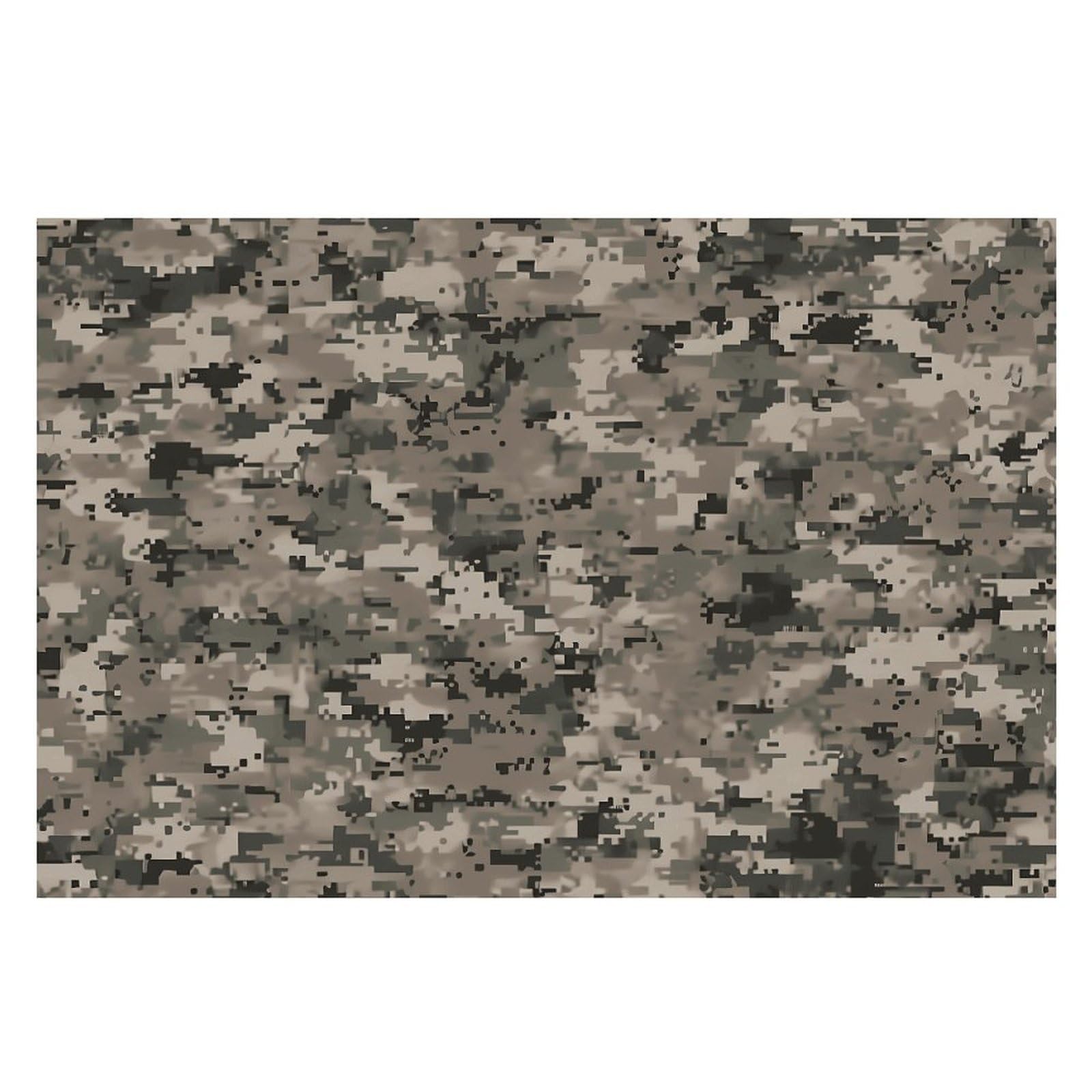 Army Digital Camouflage Placemats Non-Slip Heat Resistant Table Mats Flax Washable Cloth Place Mats Easy to Clean Premium Placemat for Kitchen Dining Table Decor Party Outdoor