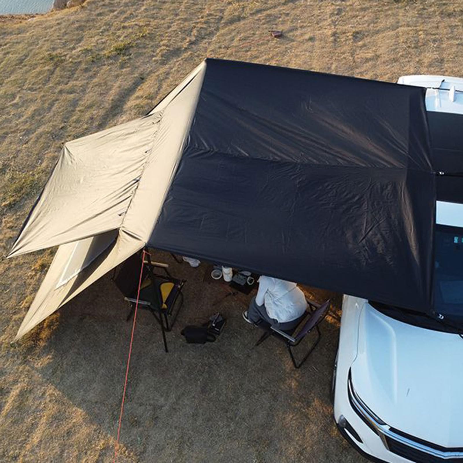 per Auto | Tettoia Auto per Famiglia e Attività All’aperto | Parasole Ripiegabile con Schermo UV per Campeggio Picnic Spiaggia e Parcheggio