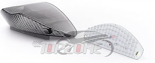 Miniatura 3 de Compatible con BMW - 2003-2008 F650GS, 2004-2007 F650GS Dakar, 2008-2016 G650GS, 2011-2015 G650GS Sertao luz trasera LED de freno (color humo, freno