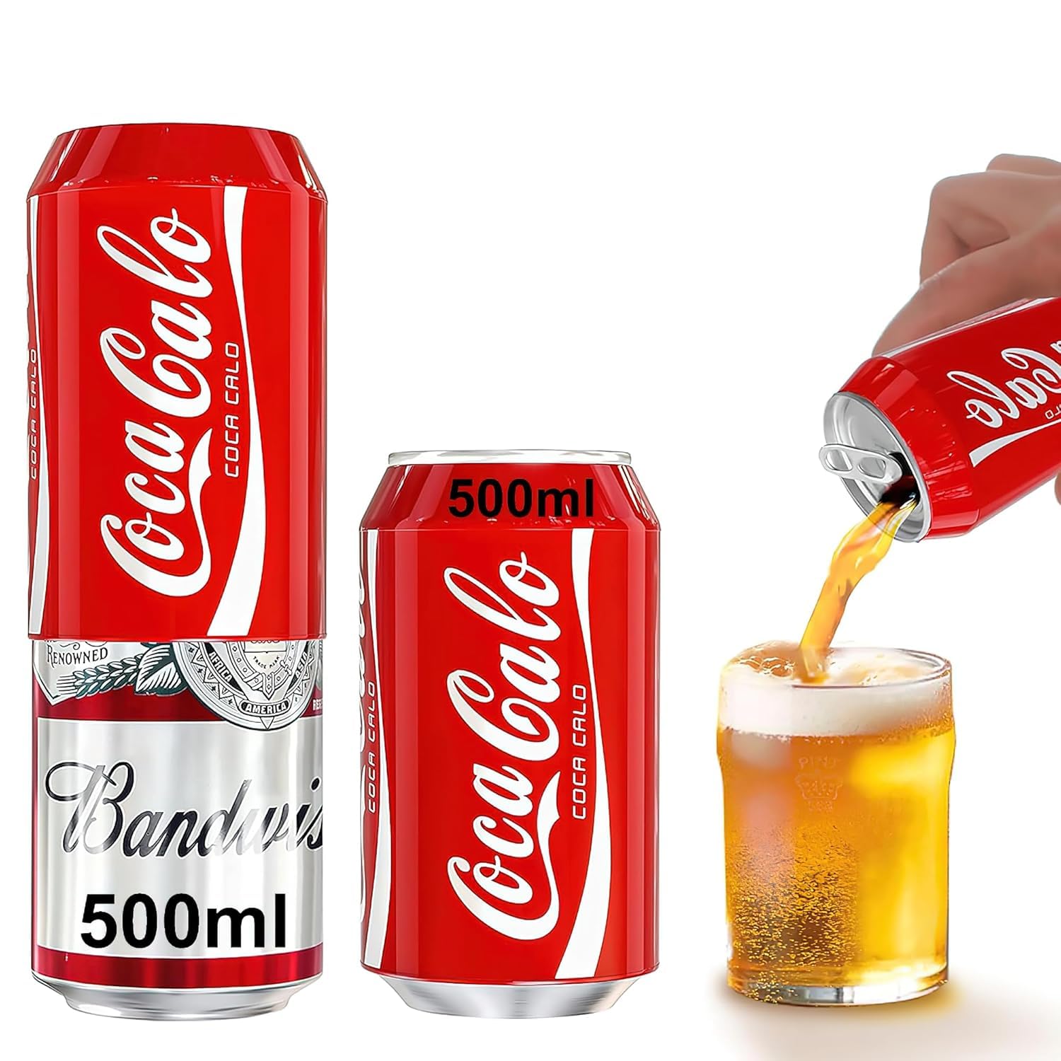 Beer Can Cover 500ml - Bear Can Cover Silicone Sleeve for Hiding Drinks - Secret Tin Cover for Soda, Coke, and Cold Beverages - Fake Soda Can Cover Pack Of 1(Red)-image-46